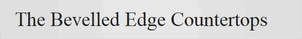 The Bevelled Edge Countertops