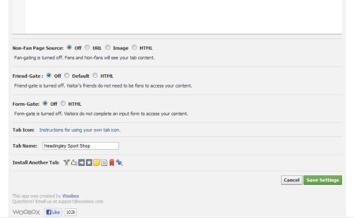 iframe embedding in facebook bottom